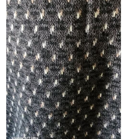 Murano VTG 90s Wool Blend Diamond Pattern V neck Sleeveless Sweater Vest Mens XL - Picture 3 of 8